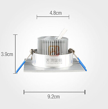 Ceiling Light Square Led Downlight 9W 3X3W 720 Lumens Led Ceiling Light Recessed Downlights Dimmable Warm/Natural/Cool White AC 110-240V