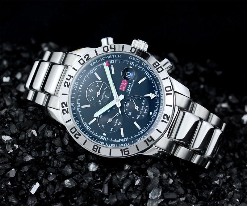 Montre de luxe Hot Sale, montres en acier inoxydable de haute qualité Montre-bracelet automatique mécanique pour hommes 546