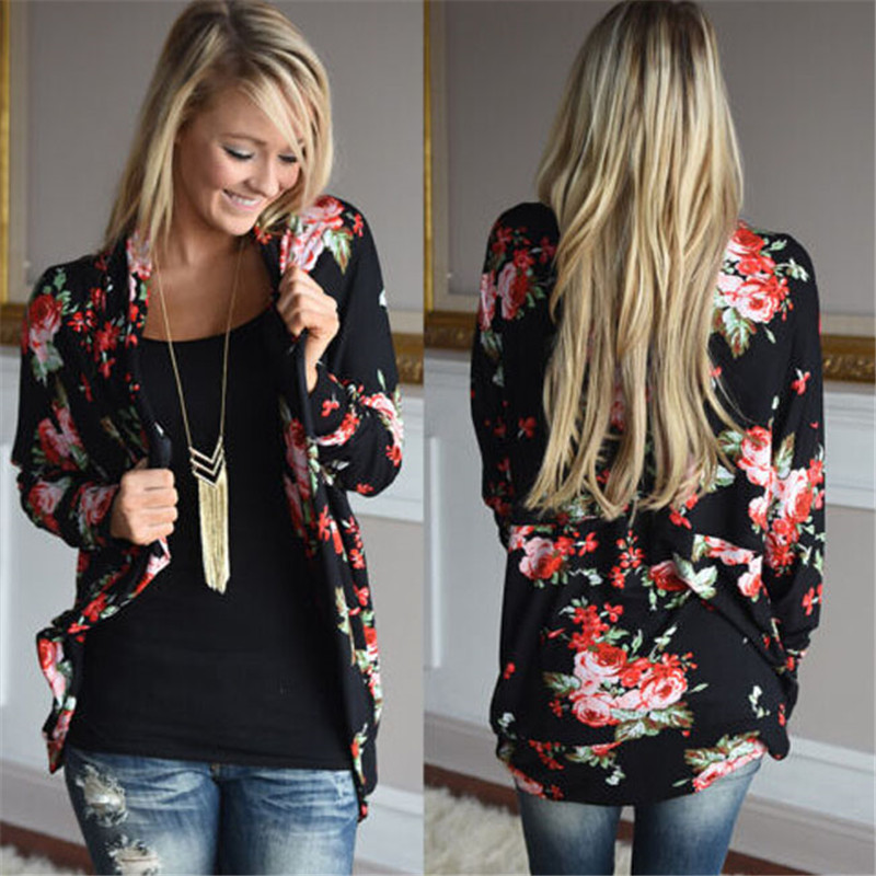 Wholesale- 2017 Fashion 3XL Women Summer Outwear Printed Long Sleeve Cardigans Ladys Casual Loose Coat Blouse Female Clothing HO987806, Black
Wholesale- 2017 Fashion 3XL Women Summer Outwear Printed Long Sleeve Cardigans Ladys Casual Loose Coat Blouse Female Clothing HO987806, Black