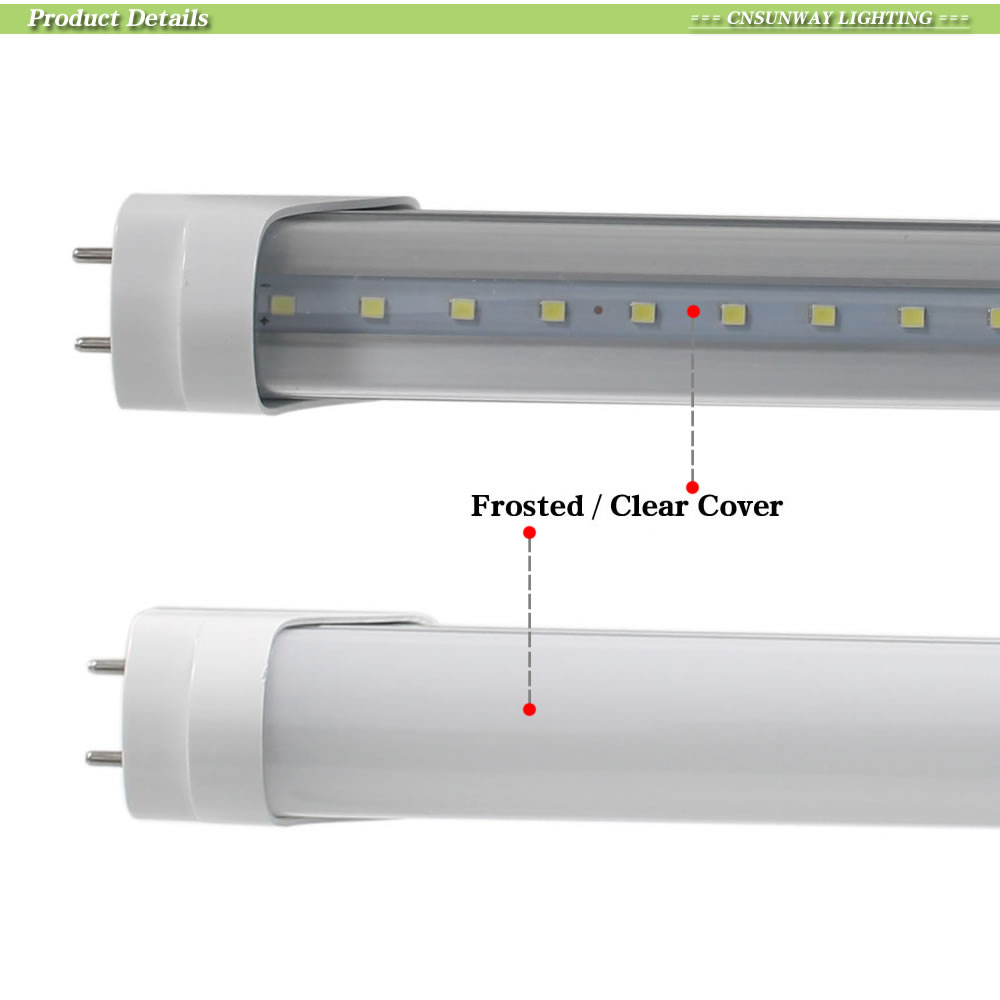 US STOCK 4ft 1.2m T8 Led Tube Lights High Super Bright 22W Warm / Cool White Led Fluorescent Tube Bulbs G13 Bi-pin AC 85-265V replacement for shop gar
