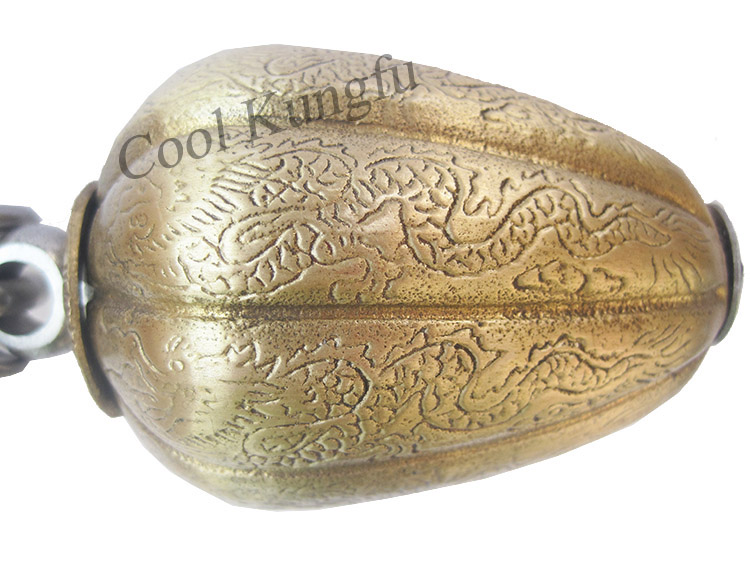 Meteor hammer brass Dragon carving hammer Chinese Kungfu martial art