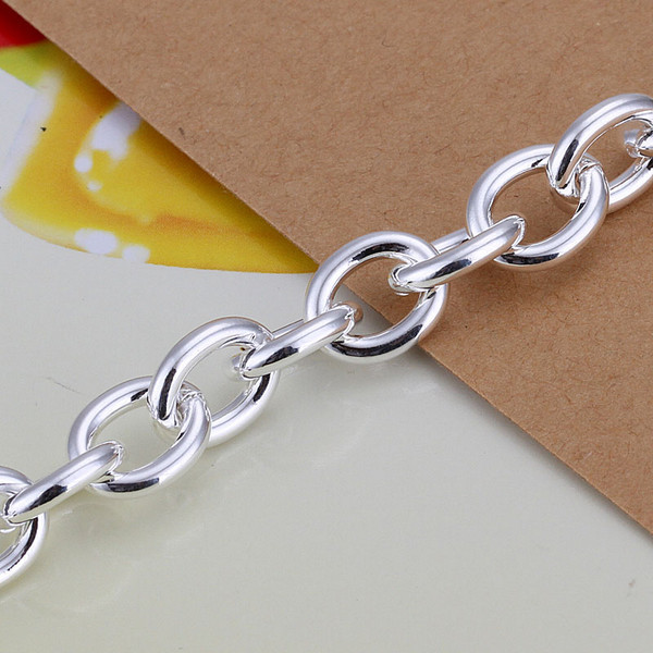 Hot sale 925 silver Wan heart brand shrimp buckle bracelet DFMCH278,fashion 925 sterling silver plated Chain link bracelets high grade