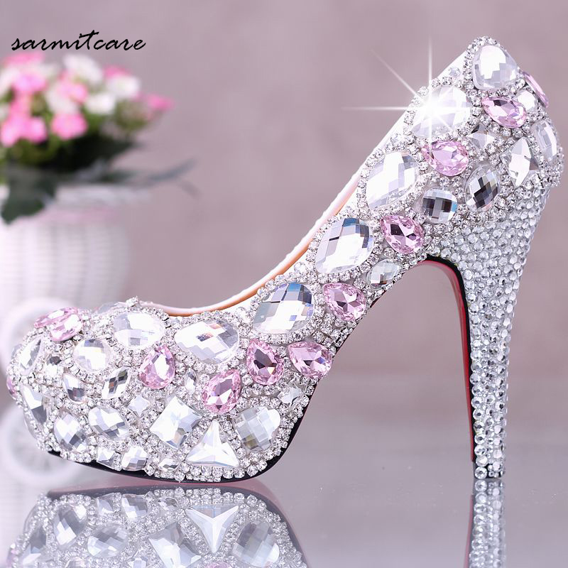 W010 Handmade Full Rhinestones Covered Platform Multi-Height Choices High Heels White Wedding Shoes Pig Leather Inner Valentine Shoes, 8cm/3.15inches height
W010 Handmade Full Rhinestones Covered Platform Multi-Height Choices High Heels White Wedding Shoes Pig Leather Inner Valentine Shoes, 8cm/3.15inches height