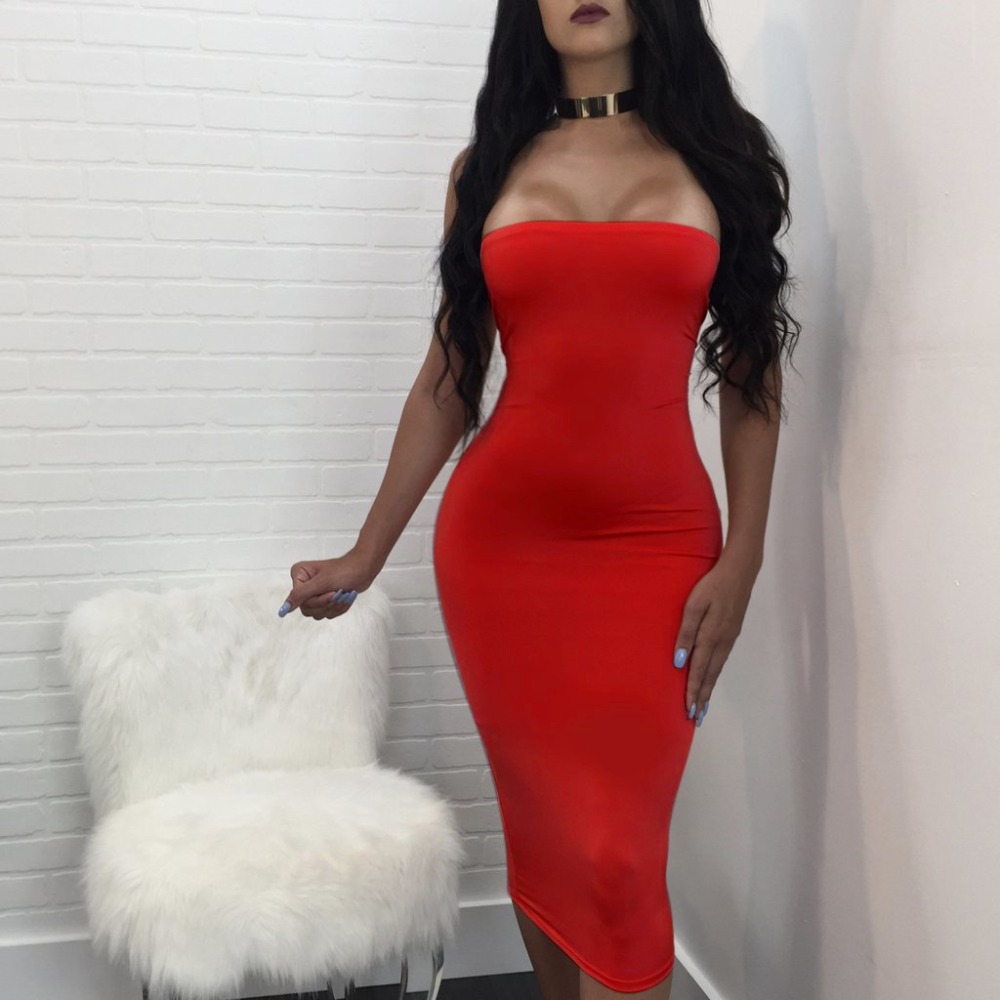 Hot fashionable popular 2017 bandage dress sexy backless club dress ladies strapless bodycon dress WY6310 q1118