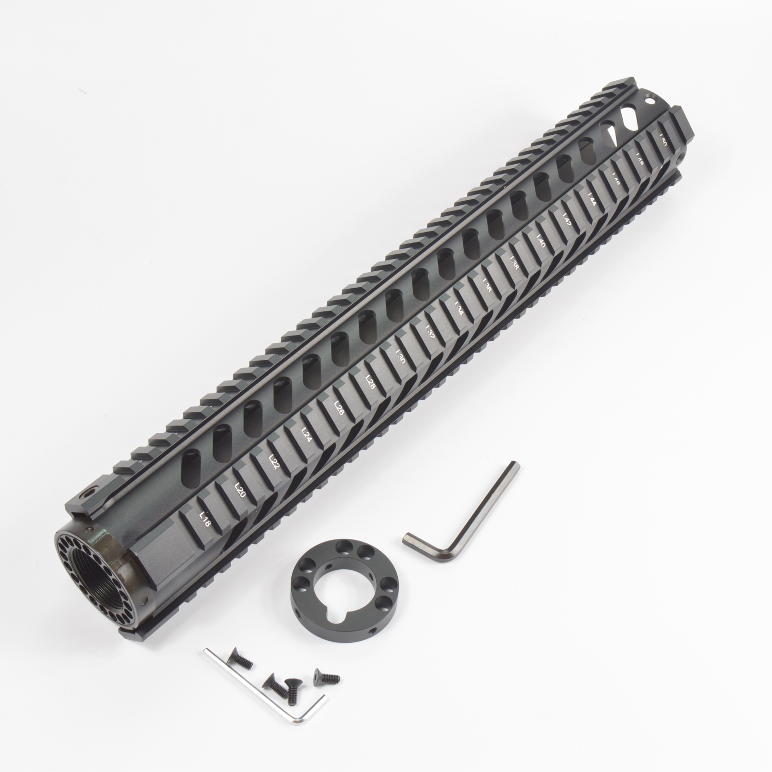 15 Inch Tactical T-Serie Free Float Quad Rail Handguard Picatinny Rail System Forend Fits.223/5.56 Types
15 Inch Tactical T-Serie Free Float Quad Rail Handguard Picatinny Rail System Forend Fits.223/5.56 Types