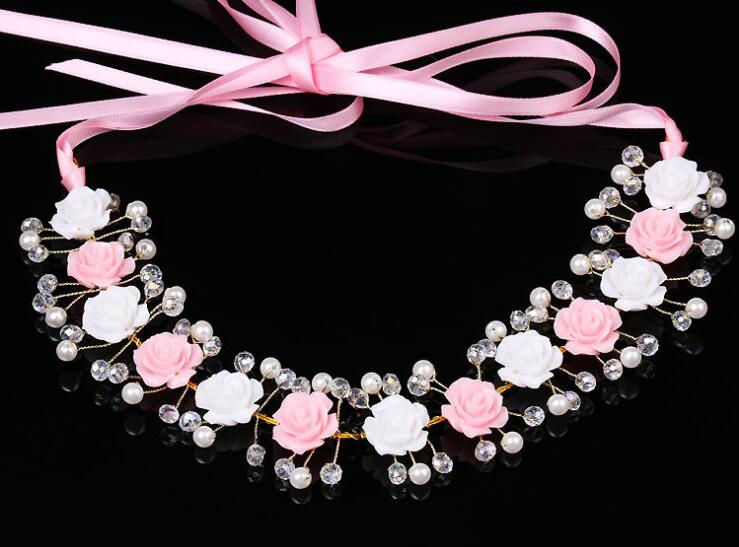Necklace jewelry Romantic Rhinestone necklac Bridal Wedding Accessories Party Jewelry Wedding Accessories party dress gril evening HT080