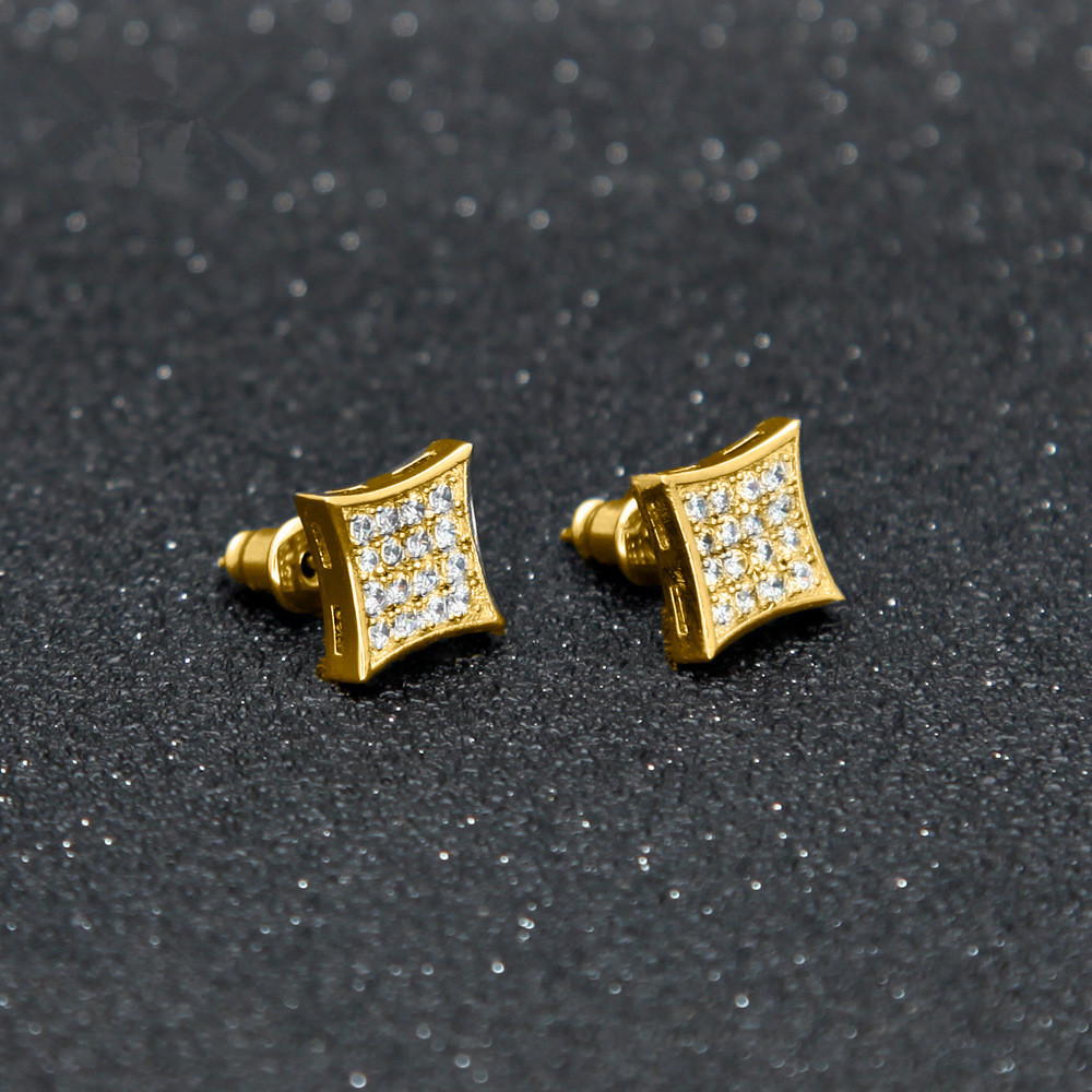 New CZ Stone Earrinig Crystal Stud Earrings Copper Material Gold Color Square Earrings Women Fashion Hip Hop Jewelry
New CZ Stone Earrinig Crystal Stud Earrings Copper Material Gold Color Square Earrings Women Fashion Hip Hop Jewelry