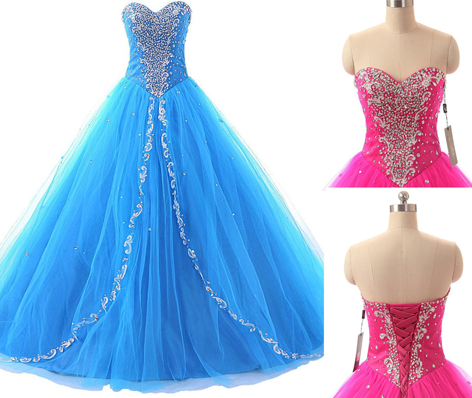 2016 High Quality Ball Gown Blue Organza Quinceanera Dresses Beading Crystal Prom Party Sweet 16 Dress Vestidos De 15 Dresses WD224, Ivory
2016 High Quality Ball Gown Blue Organza Quinceanera Dresses Beading Crystal Prom Party Sweet 16 Dress Vestidos De 15 Dresses WD224, Ivory