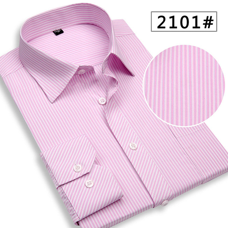 Wholesale-Free Shipping Spring&Autumn Men shirts Middle aged Men'sshirt Long sleeve Business gentleman shirt Ten colors 37