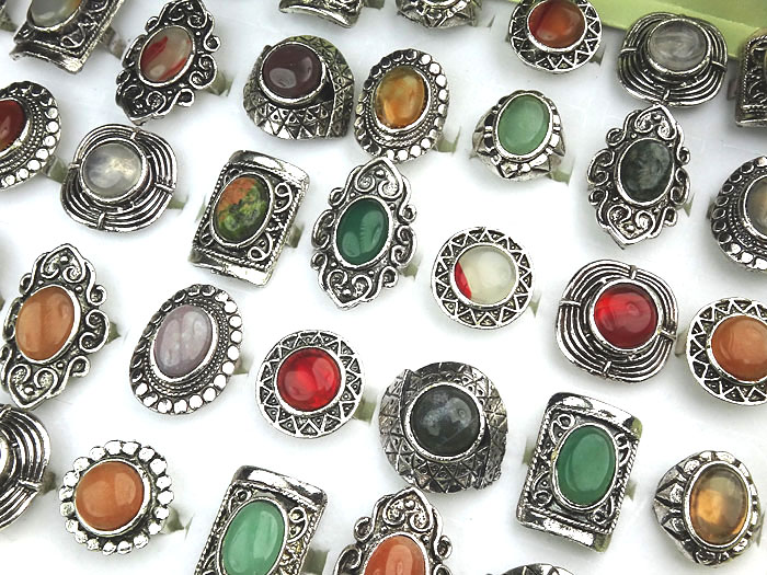 10pcs Wholesale Jewelry Lots Mix Natural Stones Antique Silver Plated Women Mens Adjustable Vintage Rings A-152
10pcs Wholesale Jewelry Lots Mix Natural Stones Antique Silver Plated Women Mens Adjustable Vintage Rings A-152