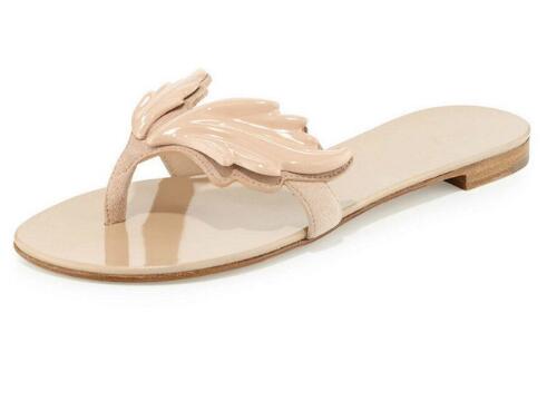 New Arrival Own Brand Women Fashion Leaf Wing Flip Flops Flat Heel Sandals Nude Gold Silver Colors Shoes Woman Slipper
New Arrival Own Brand Women Fashion Leaf Wing Flip Flops Flat Heel Sandals Nude Gold Silver Colors Shoes Woman Slipper