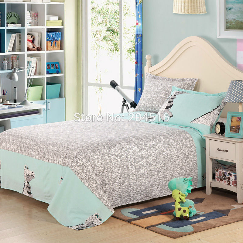 Wholesale Cute Crocodile Bedding Set Queen Size Bedcover Boys 4pc