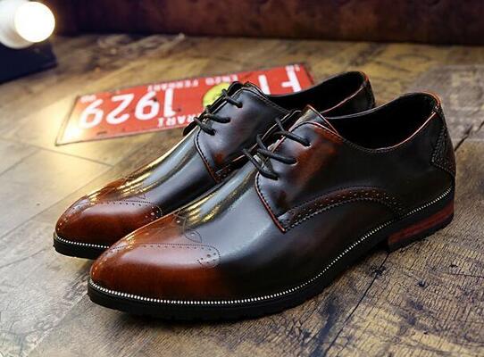 Men Wedding Shoes Bullock Leisure Genuine Leather Fashion British style Men formal dress Shoes Size: EU38-43, Brown
Men Wedding Shoes Bullock Leisure Genuine Leather Fashion British style Men formal dress Shoes Size: EU38-43, Brown
