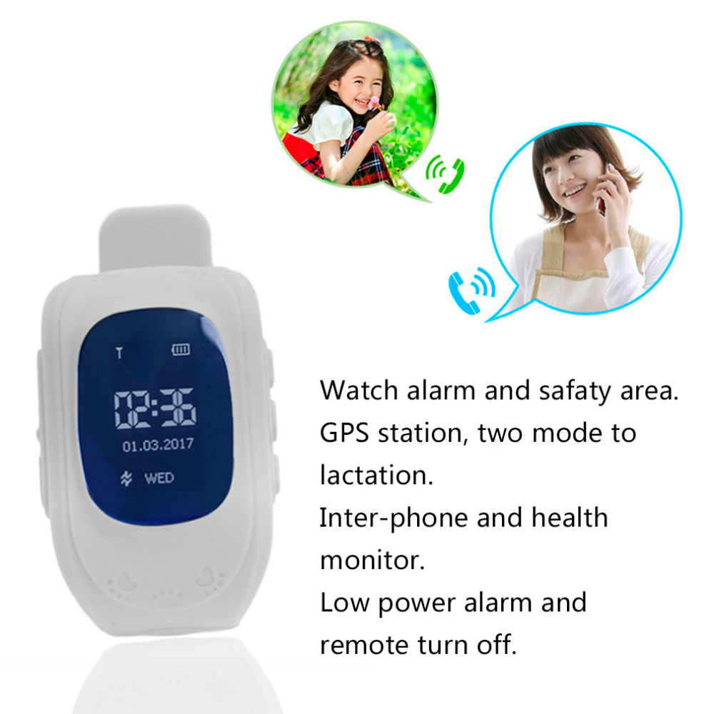 Professional Q50 OLED Display Children Kids Smart Wrist Watch GPS Tracker Locator Anti-Lost Waterproof Smart Watch Drop Shipping