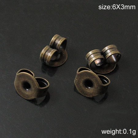 Beadsnice earring backs brass earring findings wholesale earrings nuts stopper pad size 5x5 mm ID 9070