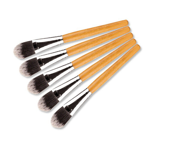 New Woman Makeup Brushes 10pcs/lot Bamboo Handle Facial Mask Makeup Brush Face Beauty Brushes Free Shipping