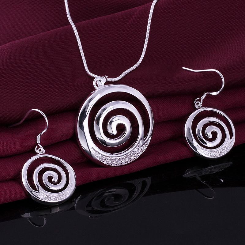 High grade 925 sterling silver Ruby hollow piece jewelry sets DFMSS626 brand new Factory direct sale wedding 925 silver earring ring