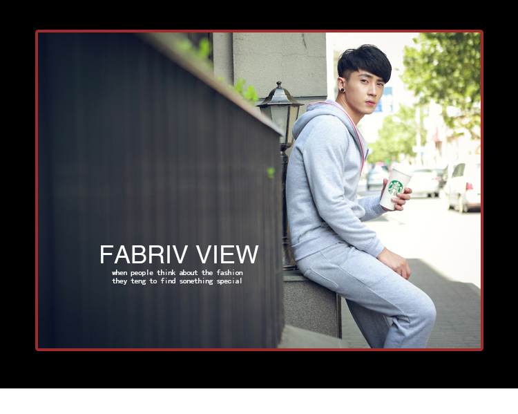 Wholesale-Hoody+Pants New Autumn Winter Fashion Slim Fit Contracted Casual Brand  Men Sport Track Suits S1840