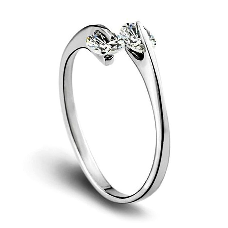 Free Shipping New 925 Sterling Silver fashion jewelry Double Diamond diamond forever With Pave zircon ring hot sell girl gift 1754
Free Shipping New 925 Sterling Silver fashion jewelry Double Diamond diamond forever With Pave zircon ring hot sell girl gift 1754