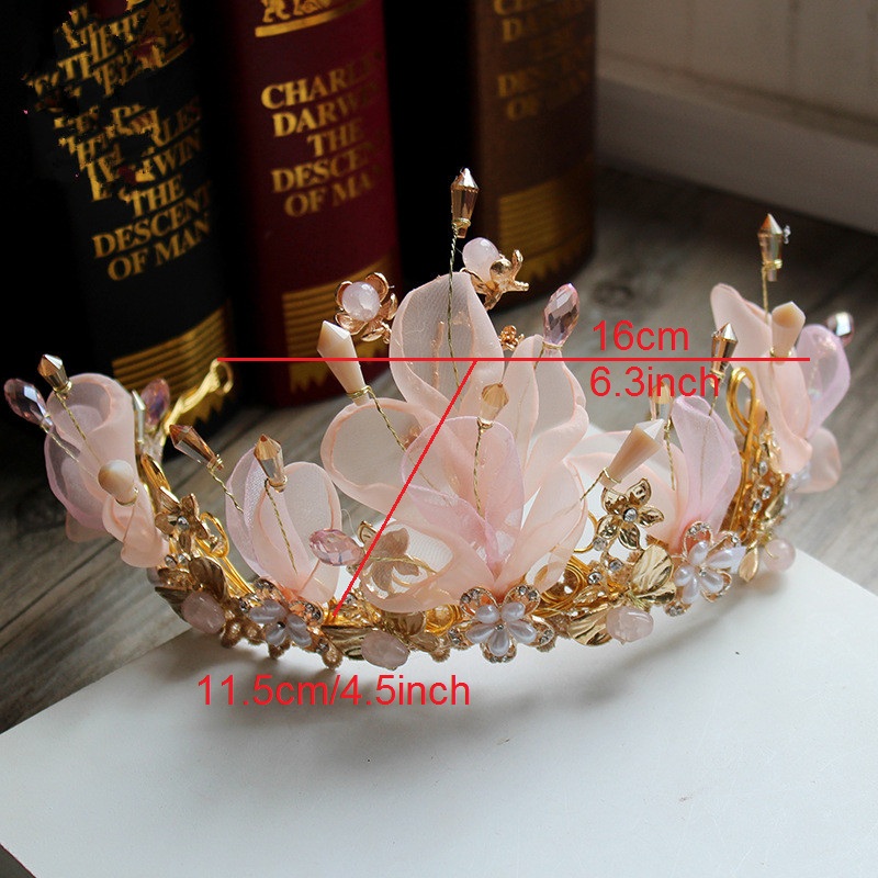flower princess dress tiara crown with wedding crowns tiaras bridal headpieces for wedding headdress accessories performance crowns