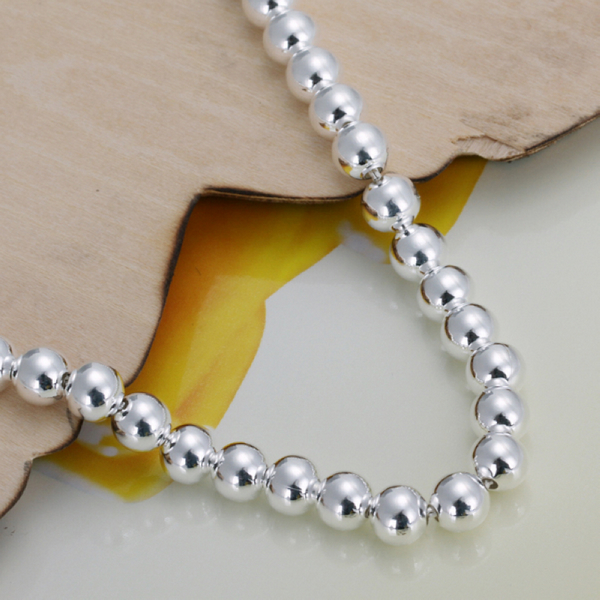 Hot sale best gift 925 silver6M prayer beads bracelet - Hollow DFMCH114, brand new fashion 925 sterling silver Chain link bracelets