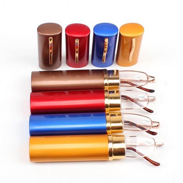Retail Unisex Reading Glasses Tube Case +1.5 +2.0 +2.5 +3.0 +4.0 Metal Portable Presbyopic Glasses Pen Shape Case
Retail Unisex Reading Glasses Tube Case +1.5 +2.0 +2.5 +3.0 +4.0 Metal Portable Presbyopic Glasses Pen Shape Case