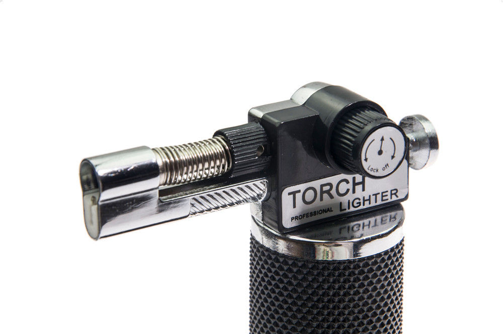 Scorch Cigar 2500F Micro Butane with Windproof Flames, Premium Black 1300c Celsius Jet Torch Lighter W260202