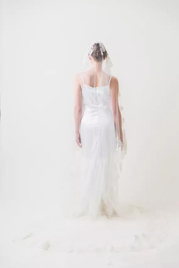 chic luxury bridal veil with 3 meters of elegance vintage charm