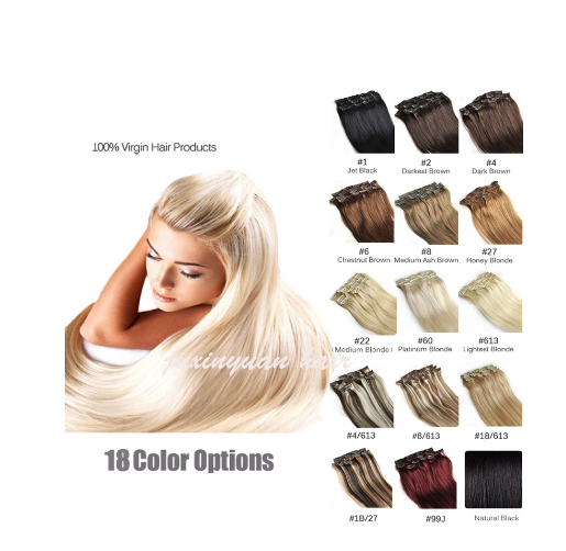 Wholesale - 220g/pc 10pc/set 100% real human hair/brazilian hair clips in extensions real straight full head high quality, 1b# natural color
Wholesale - 220g/pc 10pc/set 100% real human hair/brazilian hair clips in extensions real straight full head high quality, 1b# natural color