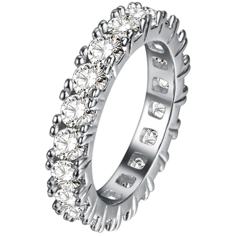 10KT Gold Pink Sapphire CZ Dia Gemstone Rings for Women b9d5