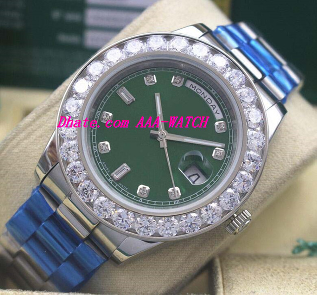 Luxury Watches Platinum Date Green Bigger Diamond Dial/Bezel - 118206 41mm Automatic Fashion Brand Men's Watch Wristwatch
Luxury Watches Platinum Date Green Bigger Diamond Dial/Bezel - 118206 41mm Automatic Fashion Brand Men's Watch Wristwatch