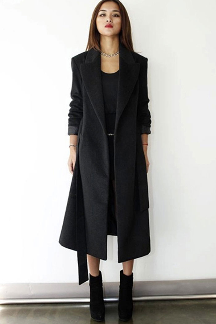 Womens Winter Fashion Long Wool Blend Coat Thick Jacket Warm Parka Overcoat Retro Wool Blend Slim Fit Warm Windbreak Parka, Black
Womens Winter Fashion Long Wool Blend Coat Thick Jacket Warm Parka Overcoat Retro Wool Blend Slim Fit Warm Windbreak Parka, Black