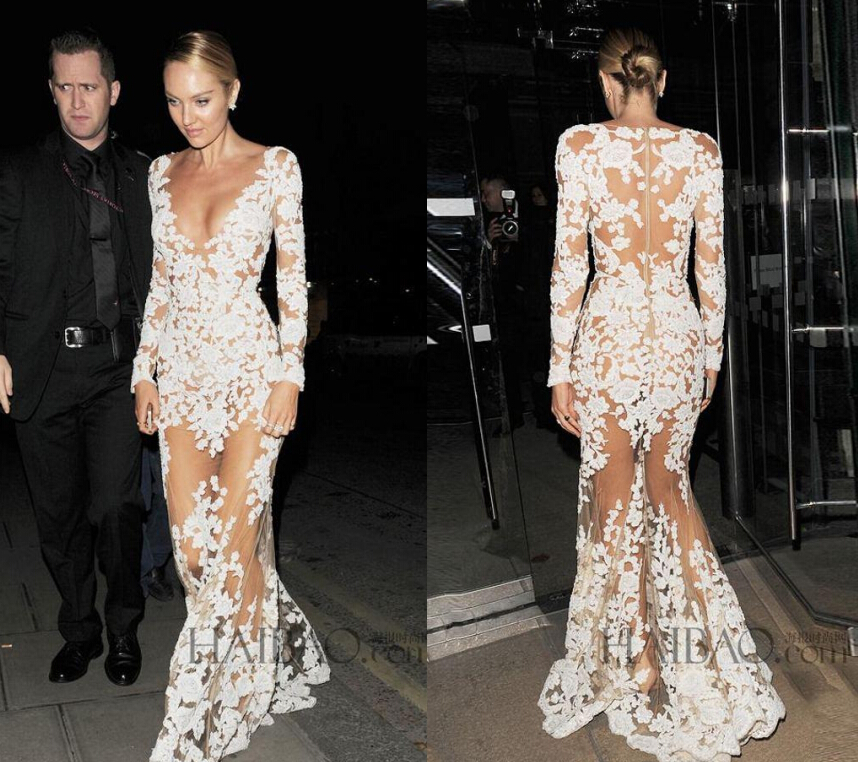 2021 New Collection Zuhair Murad Evening Dresses Illusion Lace Long Sleeve Sexy See Through Lace Formal Dress lace Celebrity Dresses, Light purple
2021 New Collection Zuhair Murad Evening Dresses Illusion Lace Long Sleeve Sexy See Through Lace Formal Dress lace Celebrity Dresses, Light purple