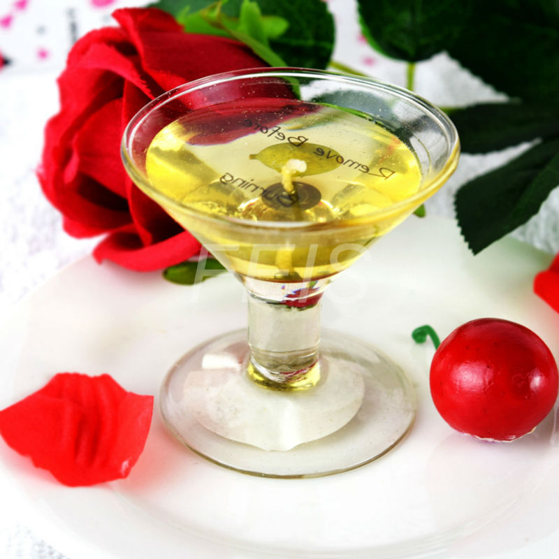 FEIS wholesale Cocktail glass Jelly candle Wedding Candle Favors Wine Glass Candle For Wedding Party happy time wedding favors, Yellow
FEIS wholesale Cocktail glass Jelly candle Wedding Candle Favors Wine Glass Candle For Wedding Party happy time wedding favors, Yellow