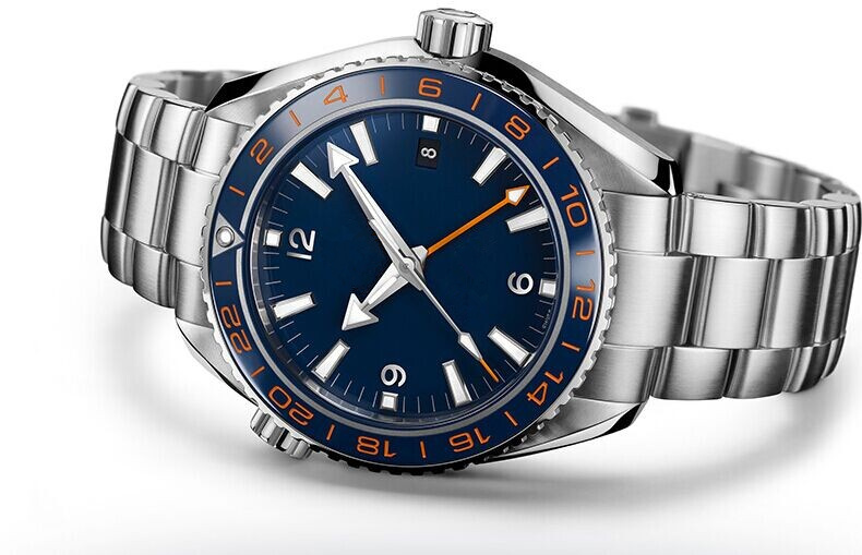 Hot Sale homme de mouvement automatique, bracelet acier cadran bleu montre montres en acier inoxydable montre-bracelet Mens OM41