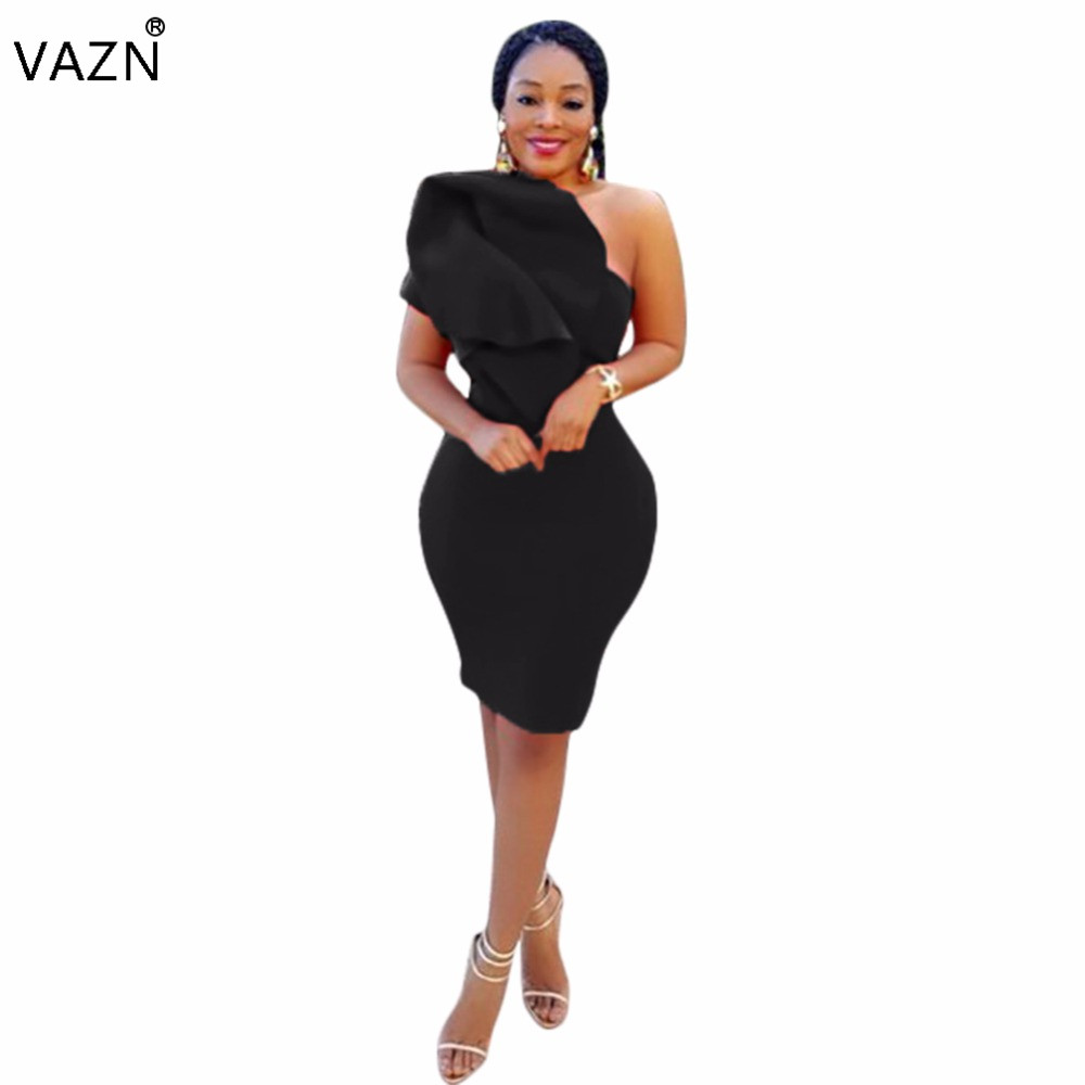 A0266 Top quality new 2017 bandage dress sexy strapless mini dress one shoulder mini club dress q1118