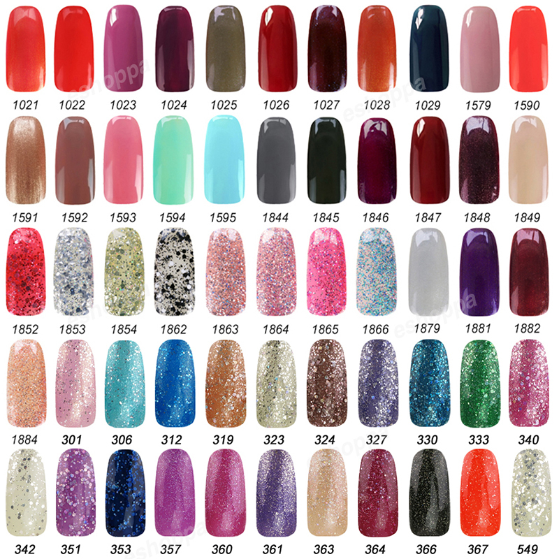 Wholesale-IDO Gel Polish 1853 Glitter Nail Gel Polish Soak Off UV LED Gel Polish Manicure Kit
