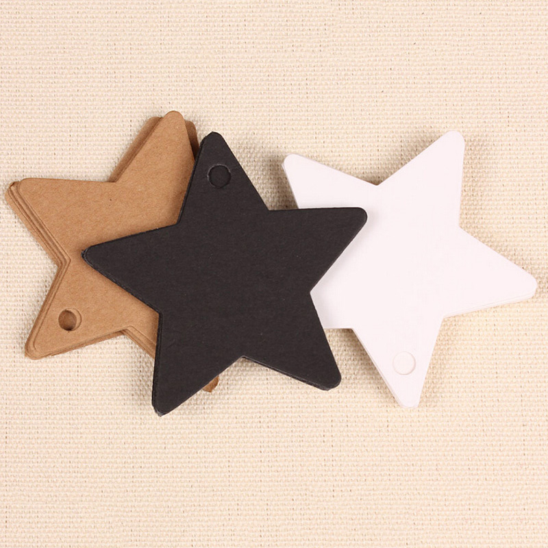 Wholesale- 100Pcs Star Kraft Paper Label Wedding Christmas Halloween Party Favor Price Gift Card Luggage Tags White Black Brown 3 Colors
Wholesale- 100Pcs Star Kraft Paper Label Wedding Christmas Halloween Party Favor Price Gift Card Luggage Tags White Black Brown 3 Colors