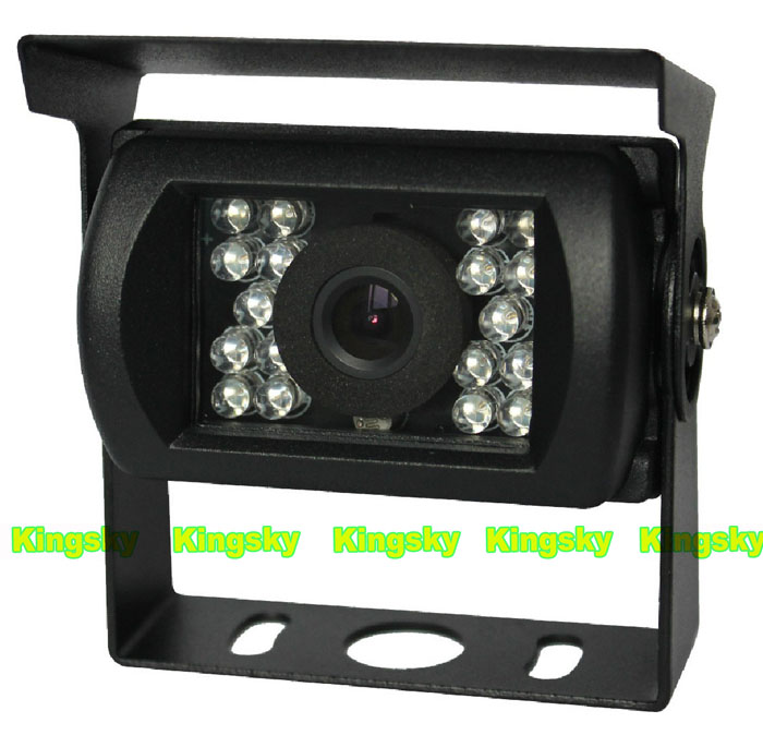 WATERPROOF IP68 18 LED IR NIGHT VISION CCD CAR REAR VIEW REVERSE BACKUP CAMERA 12V/24V For BUS TRUCK
