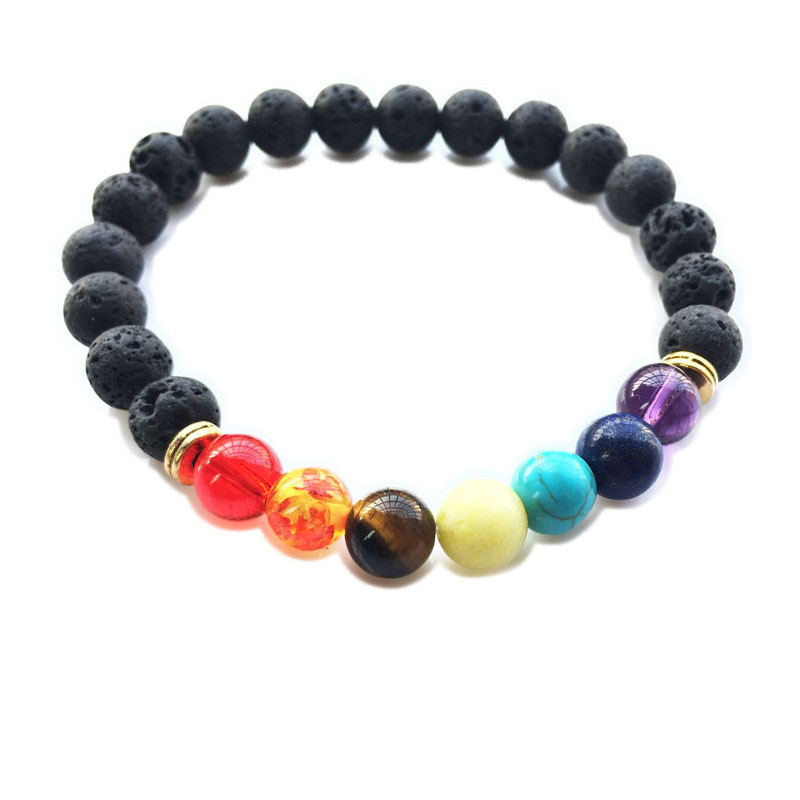 Men Women Natural Black Lava Stone Beads Bracelets 7 Reiki Chakra Healing Balance Beads Bracelet Fashion Stretch Yoga Jewelry
Men Women Natural Black Lava Stone Beads Bracelets 7 Reiki Chakra Healing Balance Beads Bracelet Fashion Stretch Yoga Jewelry