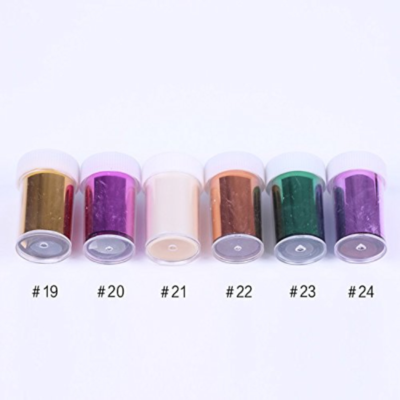 Newest Fashion 3D DIY Nail Art Starry Sky Sickers 49 Random Color Nail Art Transfer Foil Decals
