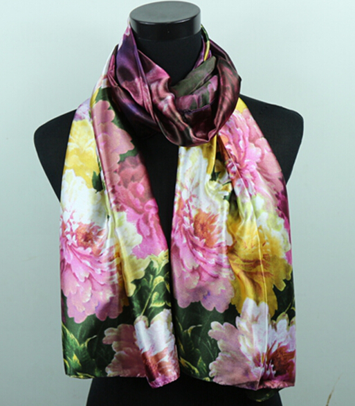 1pcs Colorful Peony Dark Purple Scarves Women's Fashion Satin Oil Painting Long Wrap Shawl Beach Silk Scarf 160X50cm
1pcs Colorful Peony Dark Purple Scarves Women's Fashion Satin Oil Painting Long Wrap Shawl Beach Silk Scarf 160X50cm