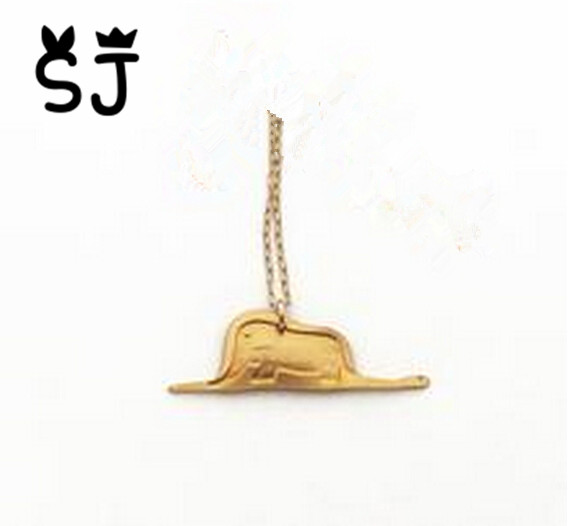 30PCS Baby Elephant in Snake Necklace Little Le Petit Prince Necklace Story Cartoon Image Necklace Cute Animal Necklaces Jewelry Gifts