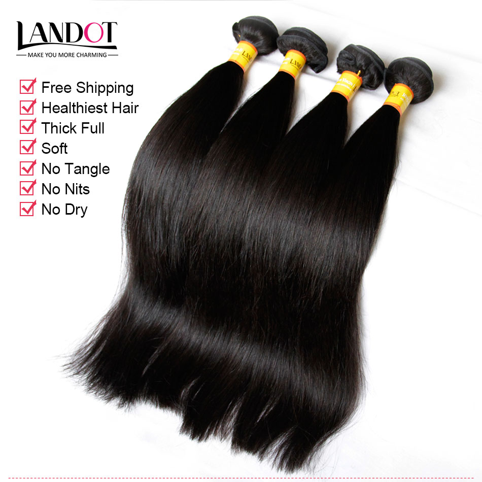 5Pcs Lot Malaysian Straight Virgin Human Hair Weaves With Lace Closure Unprocessed Malaysian Straight Hair 4 Bundles And Closures Soft Full
