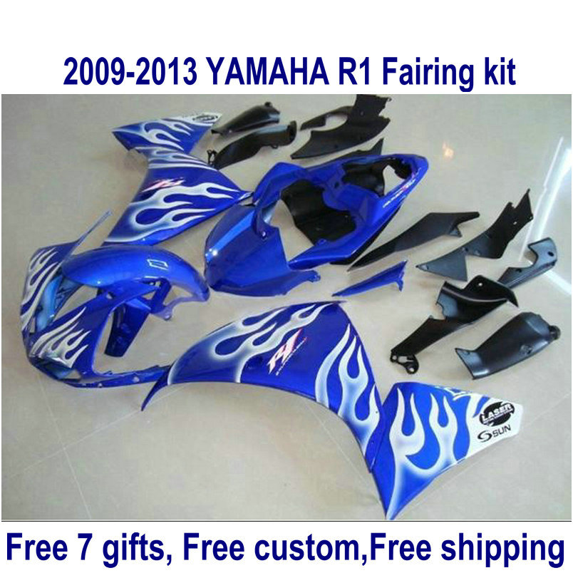 7 free gifts fairing kit for YAMAHA R1 2009-2013 white flames in blue fairings set YZF R1 09 10 11 12 13 HA54, Same as the picture shows
7 free gifts fairing kit for YAMAHA R1 2009-2013 white flames in blue fairings set YZF R1 09 10 11 12 13 HA54, Same as the picture shows