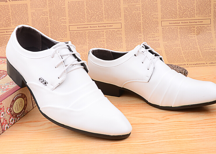 New Men Business Dress Shoes For Men Pointed Toe Leather Oxfords Shoes Men's White Black Leather Causal Shoe
New Men Business Dress Shoes For Men Pointed Toe Leather Oxfords Shoes Men's White Black Leather Causal Shoe