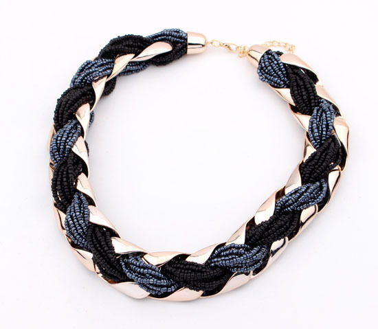 Wholesale-Beaded Necklaces For Women Coupon Neclaces Boho Bead Alloy Choker Neckless Free Shipping SF-9081