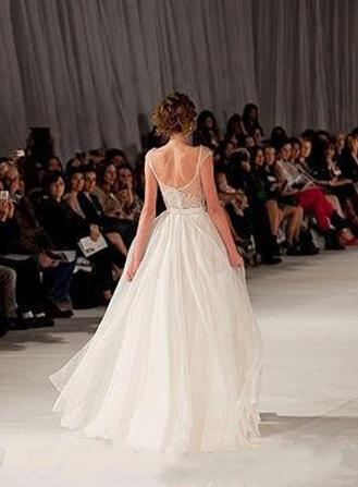 Elie Saab Dress Sheer Backless Evening Gowns Cap Sleeve Beaded Embroidery Long Tulle Prom Dresses with Side Slit