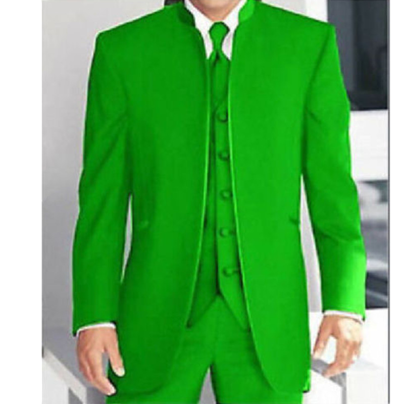 High quality 3 Piece Green Mandarin Collar Suits Men's Formal Wedding Party Tuxedos (Jacket+Pants+vest) Custom made, Black
High quality 3 Piece Green Mandarin Collar Suits Men's Formal Wedding Party Tuxedos (Jacket+Pants+vest) Custom made, Black