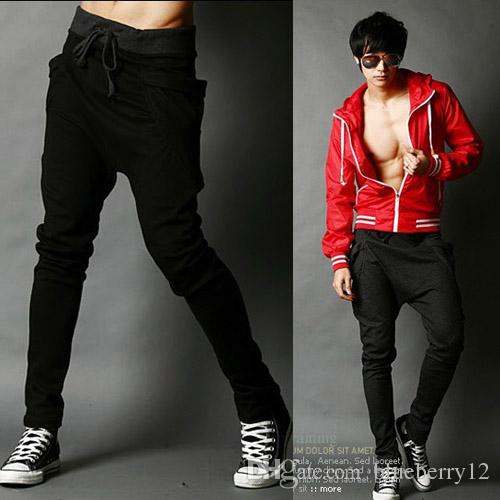 New Mens Joggers Fashion Harem Pants Trousers Hip Hop Slim Fit Sweatpants Men for Jogging Dance 8 Colors sport pants M~XXL